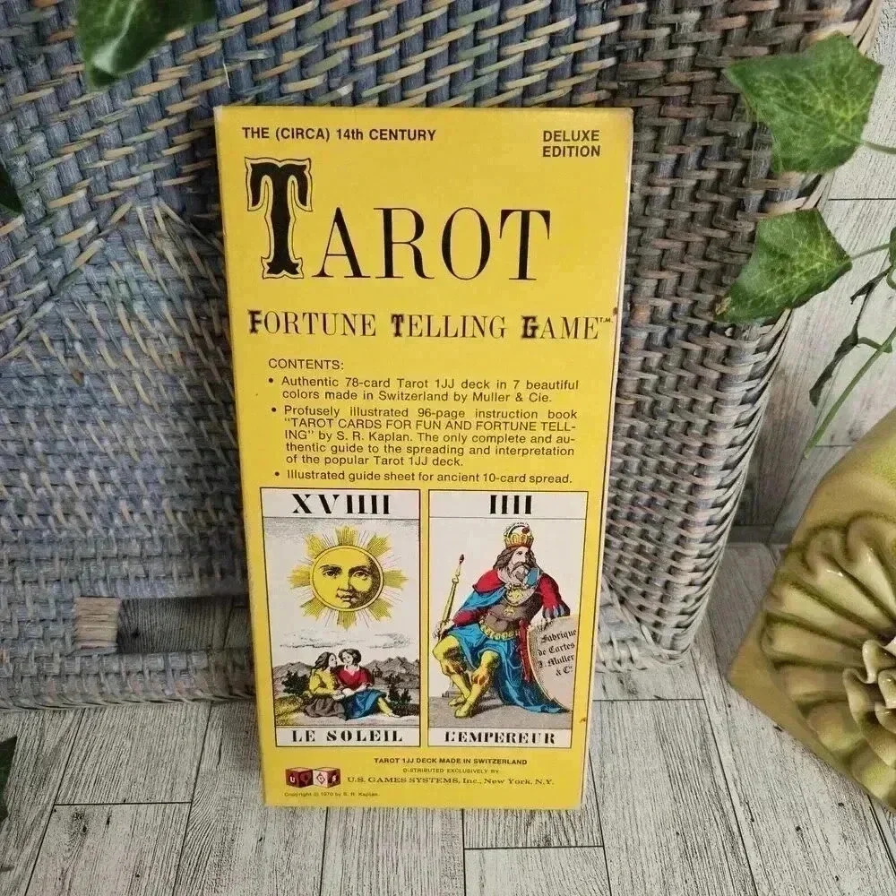 VTG Tarot Fortune Telling Game Deluxe Edition 1970 Complete TG 700 S.R. Kaplan